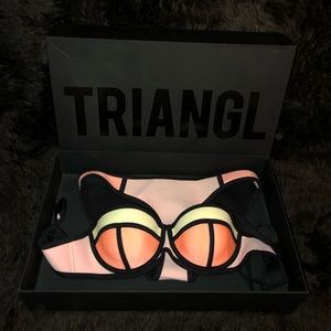 Poppy peach soda triangl bikini
